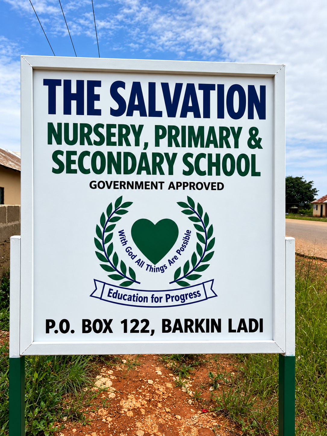 Academics school sign board